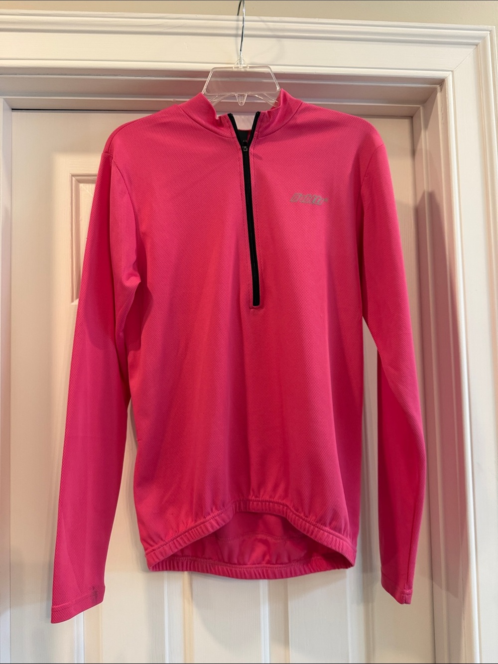 Bright Pink Half-Zip Athletic Top